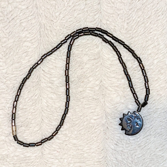 Sun and Moon Beaded Necklace - Picture 3 of 5